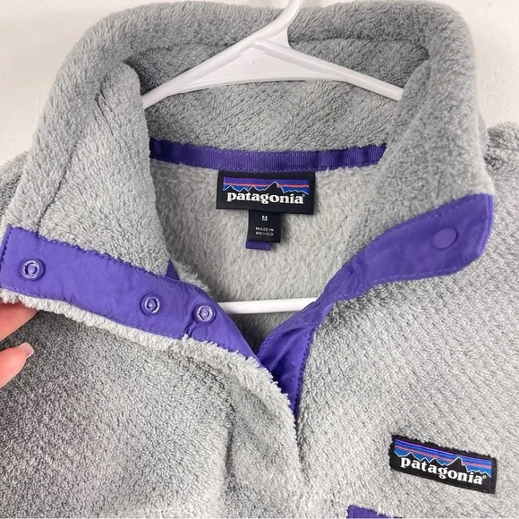 Patagonia Grey Half-Button Fleece Jacket - Picture 7 of 13
